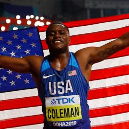 Чемпион мира в беге на 100 метров Кристиан Колман получил двухлетнюю дисквалификацию